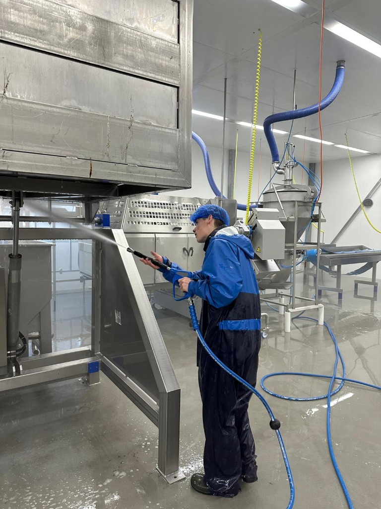 Schoonmaak productieruimte